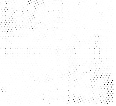 Grunge üst üste biniyor. Soyut siyah-beyaz vektör arkaplanı. Çatlaklarda, noktalarda, noktalarda kirli desenli tek renkli vintage yüzey.