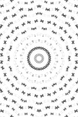 Soyut arkaplan. monokrom dokusu. Beyaz arkaplanda siyah ve beyaz dairesel arkaplan.