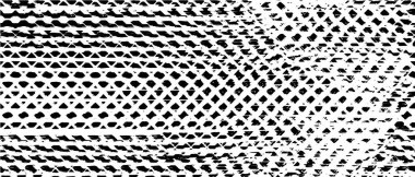 Sert, çizik, sıçramış grunge desenli fırça darbeleri. Dokuları üst üste koy. Siyah-beyaz boyanmış kağıt dokusu. Skeç grunge tasarımı. Poster, kapak, afiş, taklit, çıkartma düzeni için kullan