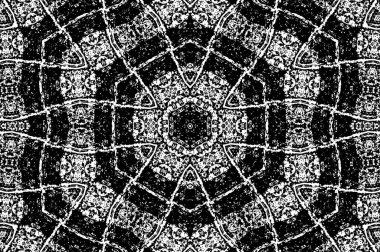 Çizikler, çizikler ve çizikler olan siyah beyaz bir arka plan. 