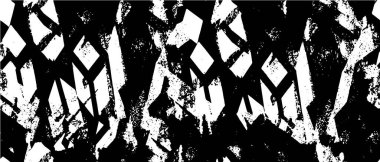 Çizikler, çizikler ve çizikler olan siyah beyaz bir arka plan. 