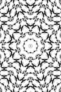 Çizikler, çizikler ve çizikler olan siyah beyaz bir arka plan. 