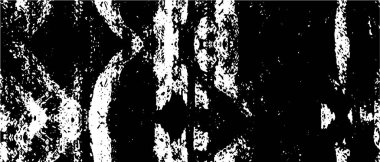 Siyah ve beyaz soyut arka plan. Çatlakların, tozun, lekelerin tek renkli dokusu. Yazdırma ve tasarım için desen