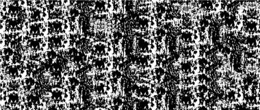 Siyah ve beyaz soyut arka plan. Çatlakların, tozun, lekelerin tek renkli dokusu. Yazdırma ve tasarım için desen