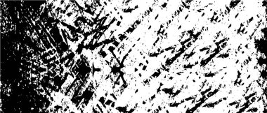 Siyah ve beyaz soyut arka plan. Çatlakların, tozun, lekelerin tek renkli dokusu. Yazdırma ve tasarım için desen