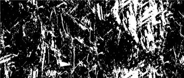 Siyah ve beyaz soyut arka plan. Çatlakların, tozun, lekelerin tek renkli dokusu. Yazdırma ve tasarım için desen