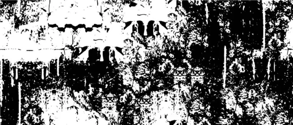 Черный Белый Монохромный Старый Гранж Винтажный Выветренный Фон — стоковый вектор