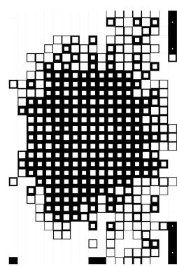 Kareli soyut geometrik desen. vektör illüstrasyonu.