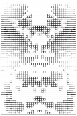 kare desenli soyut geometrik illüstrasyon.