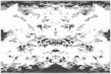 kare desenli soyut geometrik illüstrasyon.