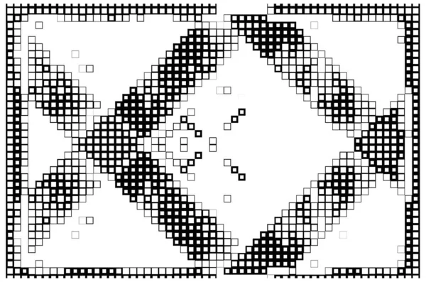 Behang Met Kleine Pixels Oppervlak Met Digitale Vierkanten — Stockvector