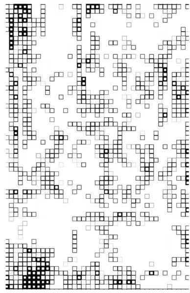 Abstract Geometrisch Patroon Met Vierkanten Vectorillustratie — Stockvector