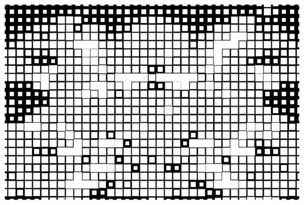 Carta Parati Pixel Astratta Bianco Nero — Vettoriale Stock