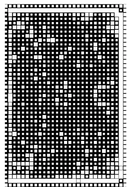 Küçük Pikselli Duvar Kağıdı Dijital Karelerle Yüzey — Stok Vektör