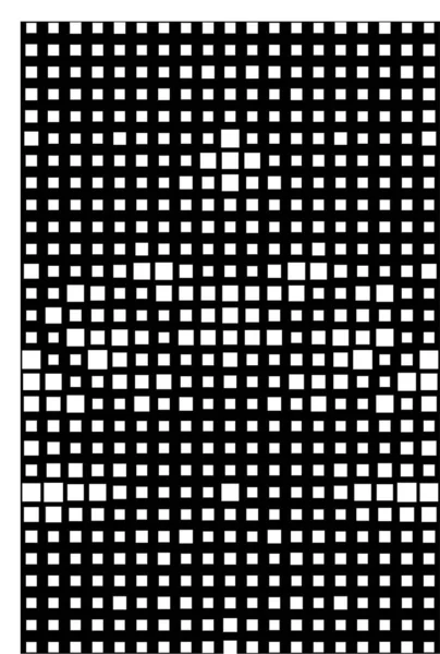 Abstraktní Černobílá Pixelová Tapeta — Stockový vektor