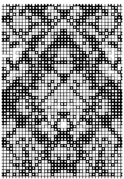Abstrakt Svart Och Vit Pixel Tapet — Stock vektor
