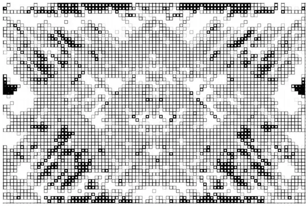 Abstracto Negro Blanco Pixel Fondo Pantalla — Vector de stock