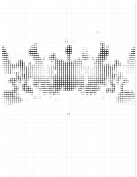 Abstracte Geometrische Illustratie Met Vierkanten Patroon — Stockvector