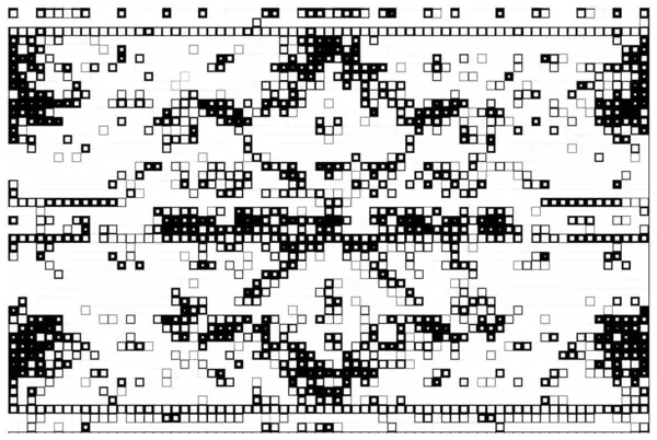 Abstrakte Geometrische Illustration Mit Quadratischem Muster — Stockvektor