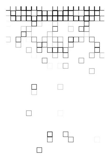 带正方形图案的抽象几何图解 — 图库矢量图片