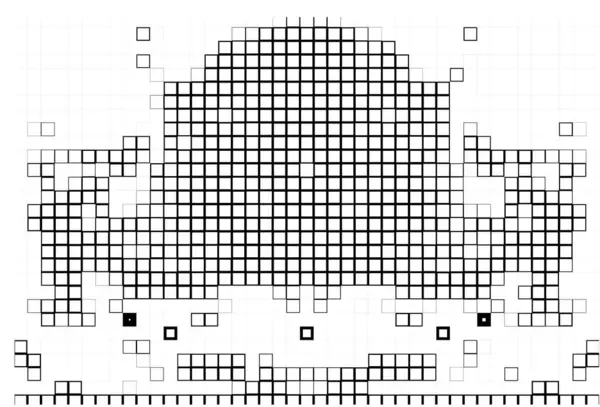Illustrazione Geometrica Astratta Con Motivo Quadrato — Vettoriale Stock