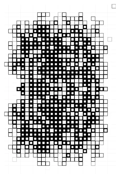 Abstraktní Pozadí Pixely Černá Bílá Tapeta — Stockový vektor