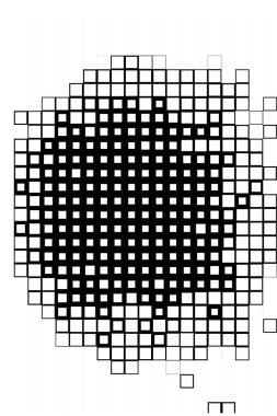 kare desenli soyut geometrik illüstrasyon.