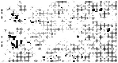 Siyah ve beyaz arkaplan ile soyut vektör deseni