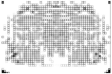 piksel tek renkli geometrik mozaik arkaplan