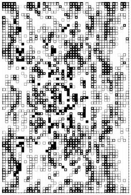 Yarım tonluk piksel monokrom geometrik mozaik arkaplan