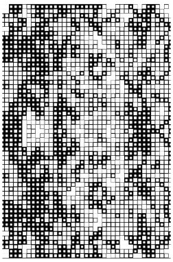 Yarım tonluk piksel monokrom geometrik mozaik arkaplan