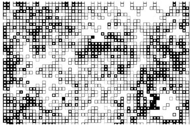 Yarım ton pikselli tek renkli geometrik arkaplan