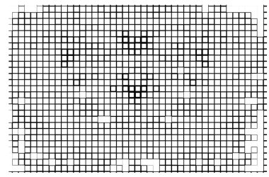 Piksel mürekkepli duvar kağıdı. soyut siyah beyaz poster