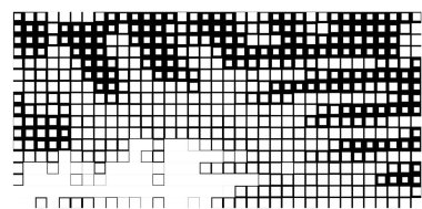 Piksel mürekkepli duvar kağıdı. soyut siyah beyaz poster