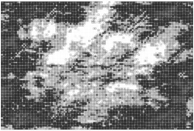 Yarım ton pikselli tek renkli geometrik arkaplan