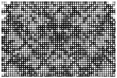 Yarım ton pikselli tek renkli geometrik arkaplan