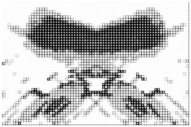 Yarım ton pikselli tek renkli arkaplan