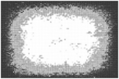 Soyut arkaplan. Monokrom dokusu. Dekoratif siyah beyaz desen.