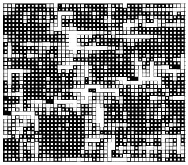 Siyah ve beyaz soyut geometrik desen 