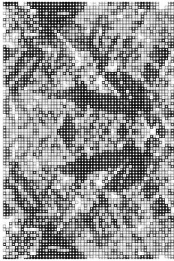 Siyah ve beyaz soyut geometrik desen 