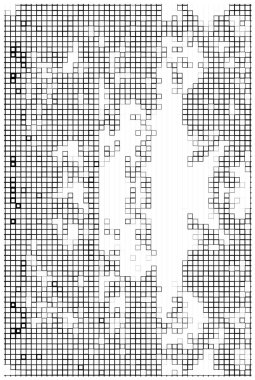 Siyah ve beyaz soyut geometrik desen 