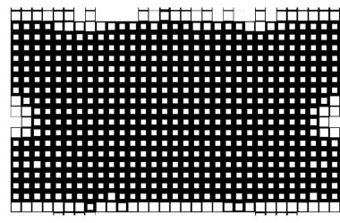 Siyah ve beyaz soyut geometrik desen 