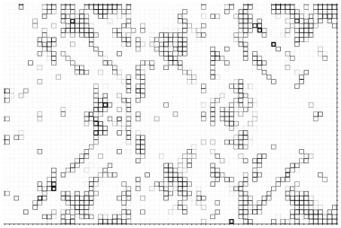 Soyut kare piksel mozaik arkaplanı