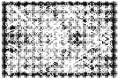 Dijital kareli broşür. küçük piksel arkaplanı