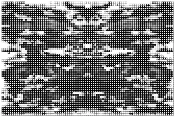 Αφηρημένη Grunge Υφή Μαύρο Και Άσπρο Pixel Ταπετσαρία — Διανυσματικό Αρχείο