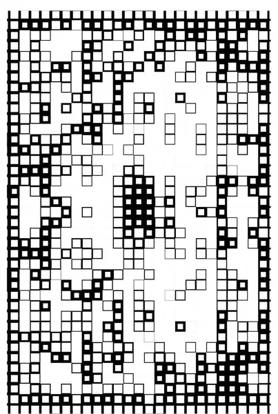 Behang Met Kleine Pixels Oppervlak Met Digitale Vierkanten — Stockvector