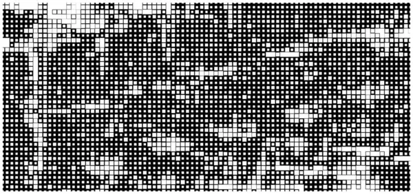 Texture Grunge Abstraite Papier Peint Pixel Noir Blanc — Image vectorielle