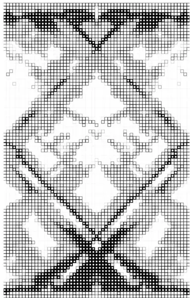 Abstrakt Geometrisk Illustration Med Fyrkantiga Mönster — Stock vektor