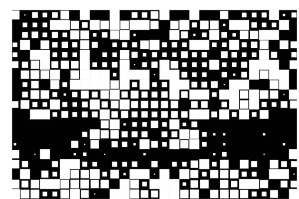 Pixel Punteado Fondo Monocromo Abstracto — Vector de stock