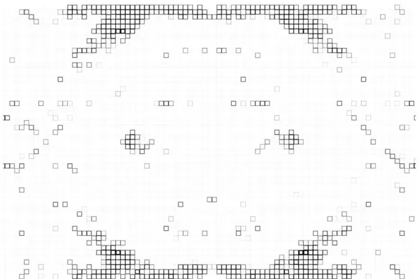 Gestippelde Pixel Abstracte Monochrome Achtergrond — Stockvector